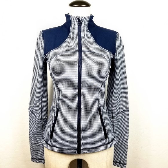 Lululemon Gingham Full-ZIp Forme Jacket - Picture 1 of 6